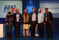 Dr. Narinder Batra, Secretary General Hockey India and Chairman Hockey India League with Mumbai Magicians