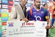 VR Raghunath receiving Hero Goal of the match