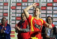 mortiz-furste-captain-of-ranchi-rhinos-team-giving-rhino-sigh-after-won-the-match-beyween-rr-and-mm-at-ranchi-hockey-stadium-on-date-18-jan-2013